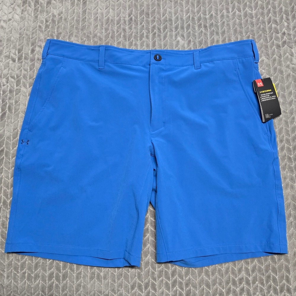 Under Armour Mens Storm Mantra Fishing Tech Shorts Blue Fitted 42 NWT